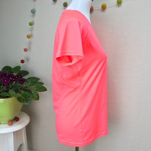 Hi-Vis UA Heatgear Short Sleeve Tech Sport Top - Picture 6 of 14